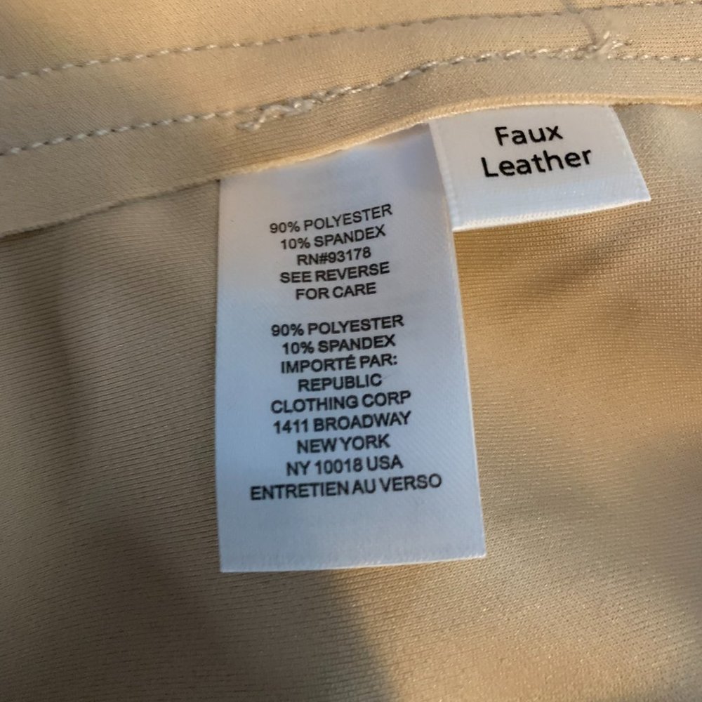 Elie Tahari Vegan Suede Trench Ecru Size L - Picture 7 of 7